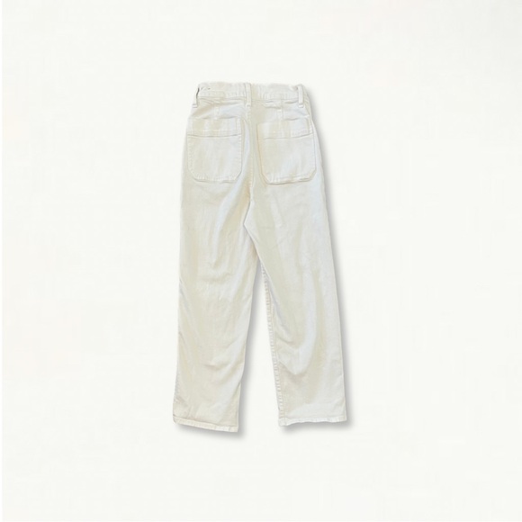 Madewell Slim Wide-Leg Jeans in Tile White Patch Pocket Edition Pants Size 25 - Picture 8 of 12